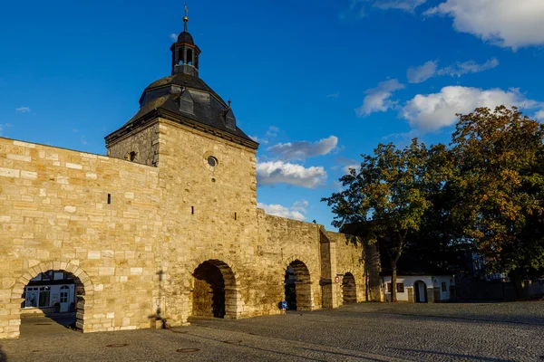 Histórica Muralha Cidade Muehlhousen Turíngia — Fotografia de Stock