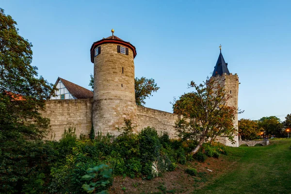 Thüringen Deki Tarihi Muehlhousen Duvarı — Stok fotoğraf