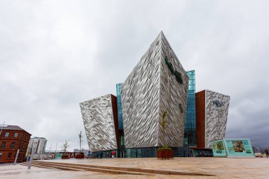 Belfast İrlanda 'daki Titanik Müzesi, 14 Ağustos 2015