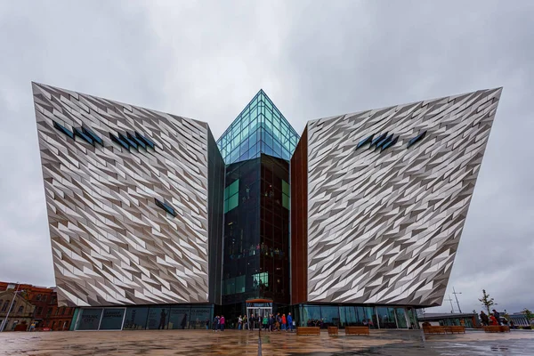 Belfast Rlanda Daki Titanik Müzesi Ağustos 2015 — Stok fotoğraf