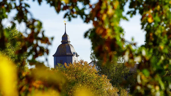 Church Tower Herleshausen Hesse — Stock Photo, Image