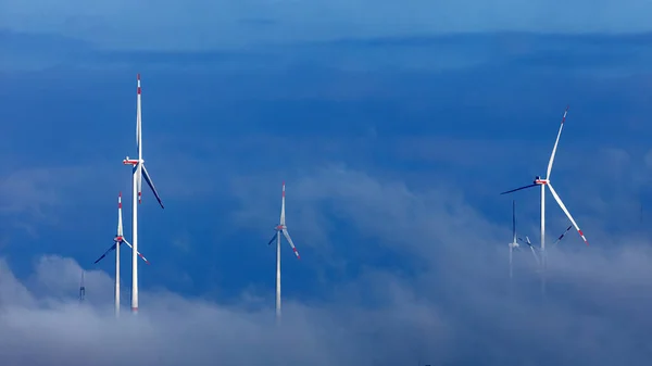Windenergie Den Wolken — Stockfoto