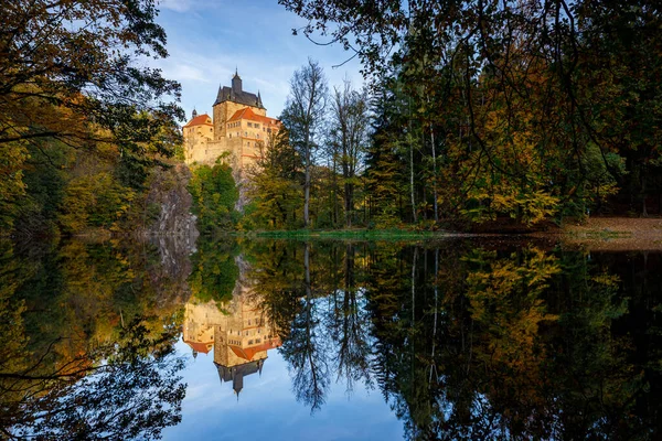 Castelo Medieval Kriebstein Saxónia — Fotografia de Stock