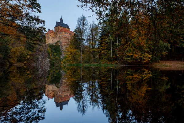 Castelo Medieval Kriebstein Saxónia — Fotografia de Stock