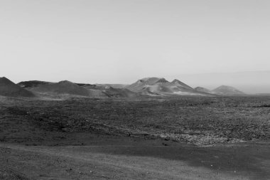 çöl volkan ve lav. Lanzarote, Kanarya Adaları