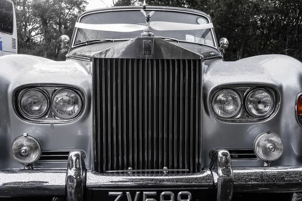 Killarney Irlande 2021 Emblème Rolls Royce Spirit Ecstasy Noir Blanc — Photo