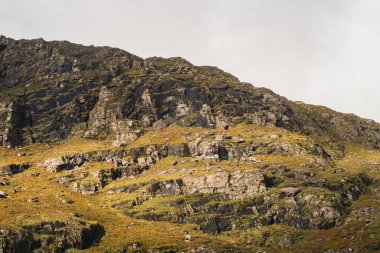 İrlanda 'nın Killarney Milli Parkı' ndaki vadi manzarası.