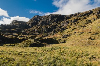 İrlanda 'nın Killarney Milli Parkı' ndaki vadi manzarası.