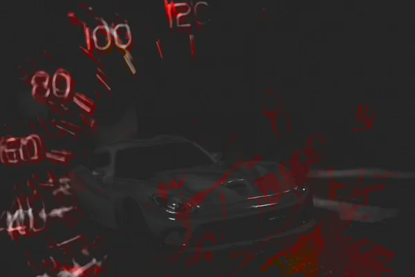 Automobile Speedometer Automotive Desigen Your Website — Fotografia de Stock