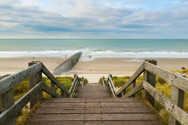 Trappor till en strand — Stockfoto