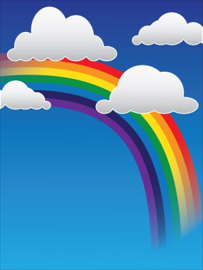 Bulutlar ve gökkuşağı