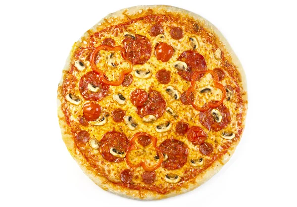 Пицца-салями — стоковое фото