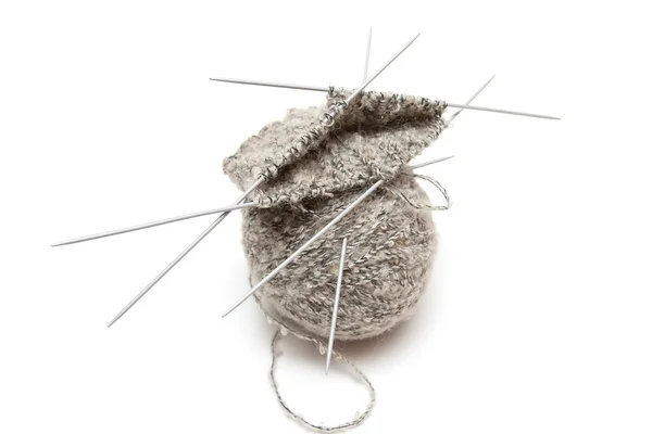 The ball of wool in the work of the — Stock Photo, Image