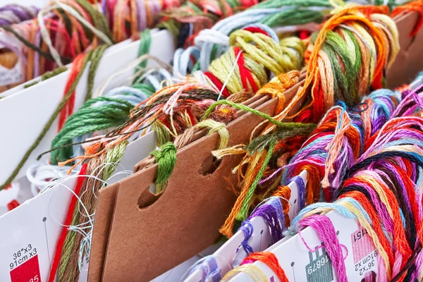 Embroidery threads floss — Stock Photo, Image