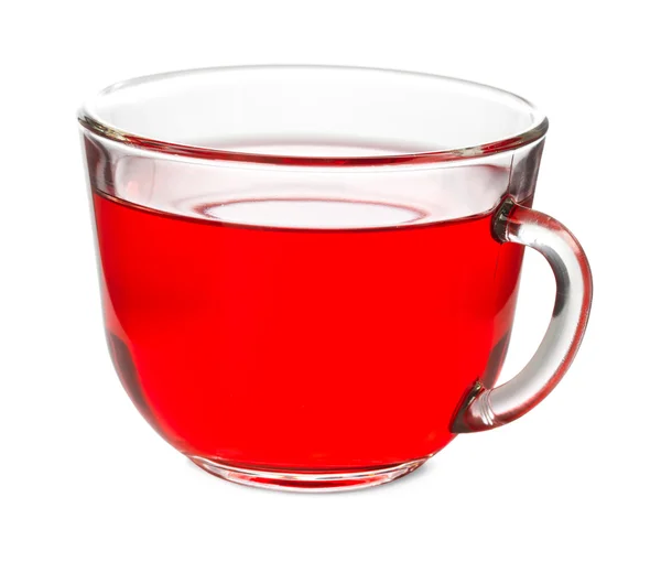 Tea in a transparent glass — Stock Photo, Image