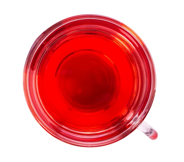 Chá em um copo transparente — Fotografia de Stock