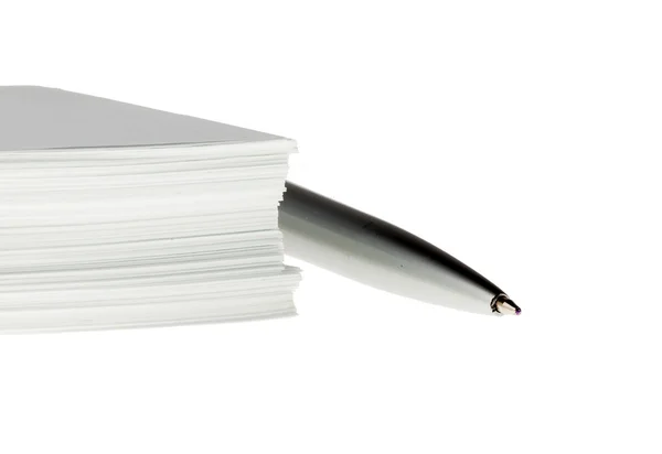 Pen and many paper — Stock Photo, Image