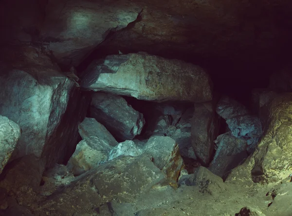 Underground caves tunnel — Stock Photo, Image