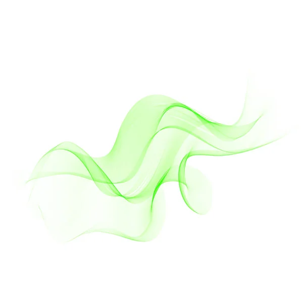 Fond vectoriel abstrait, lignes ondulées vertes pour brochure, site web, conception de flyer. — Image vectorielle