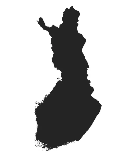 Norwegen Vektorkarte Hoch Detaillierte Isolierte Geographische Vorlage Des Nordeuropäischen Landes — Stockvektor