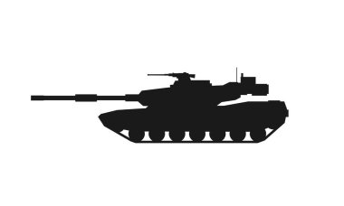 Tank ikonu. Savaş ve askeri sembol. basit biçimdeki izole vektör resmi