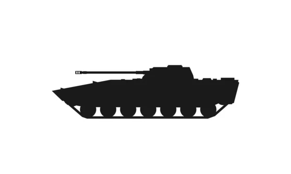 Infanterie Kampffahrzeug Ikone Krieg Und Heeressymbol Isoliertes Vektorbild Einfachen Stil — Stockvektor