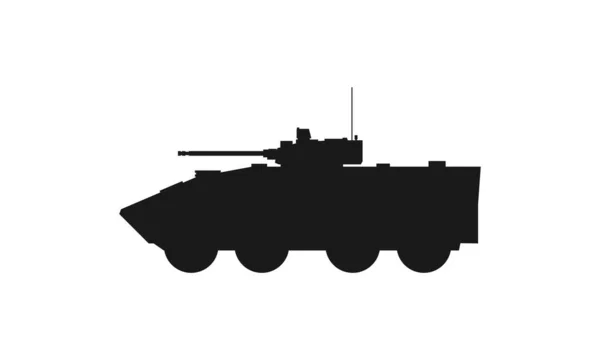 Armoured Fighting Vehicle Icon War Army Symbol Isolated Vector Image — Stock Vector