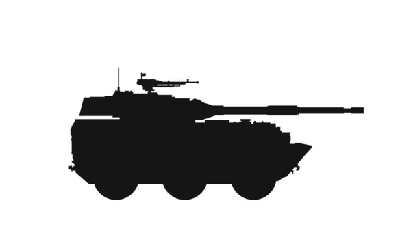 Tanque Destruidor Wma 301 Manobra Ícone Veículo Combate Guerra Símbolo — Vetor de Stock