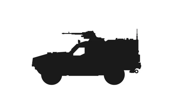 Pansarvärdetransportfordon Dussintals Krig Och Armésymbol Isolerad Vektorbild För Militära Koncept — Stock vektor