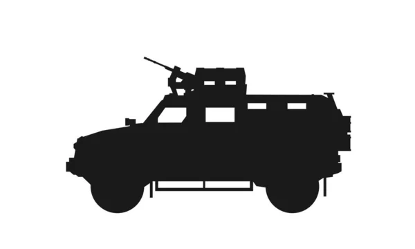 Gepanzertes Militärfahrzeug Kozak Krieg Und Heeressymbol Isoliertes Vektorbild Für Militärische — Stockvektor
