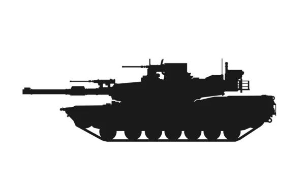 M1A2 Savaş Tankı Savaş Ordu Sembolü Askeri Kavramlar Bilgi Grafikleri — Stok Vektör