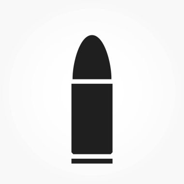 Silah mermisi ikonu. silah ve ordu sembolü. Askeri kavramlar, bilgi grafikleri ve web tasarımı için izole vektör görüntüsü