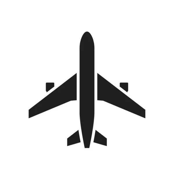 Icono Avión Símbolo Aviación Turismo Imagen Vectorial Aislada Estilo Simple — Vector de stock