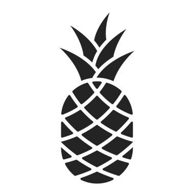 pineapple icon. tropical fruit symbol. isolated vector image in simple style