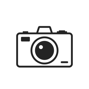 camera line icon. vacation, tourism and photo symbol. isolated vector image in simple style