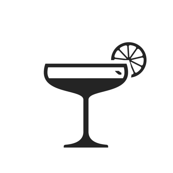 Daiquiri Cocktail Icon Liquor Alcohol Beverage Symbol Isolated Vector Image — Stockvektor