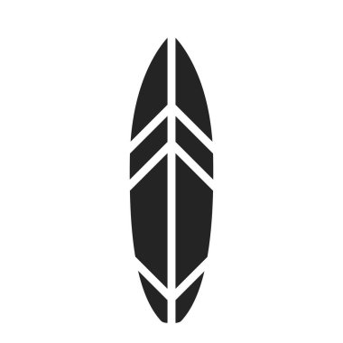 surfboard icon. sea sport and ocean vacation symbol. isolated vector image in simple style
