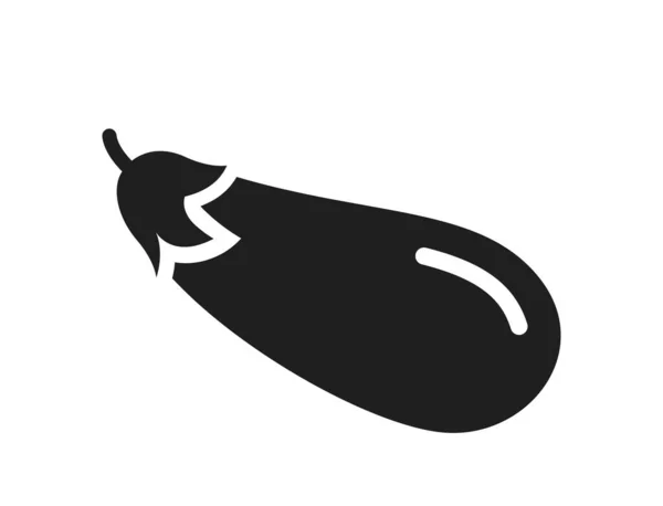 Значок Баклажанів Символ Сільського Господарства Ферми Сільського Господарства Збору Врожаю — стоковий вектор