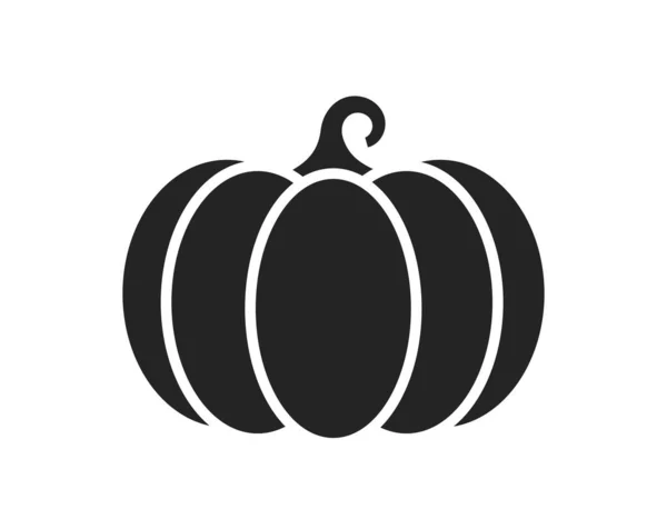 balkabağı ikonu. sebze, hasat ve tarım sembolü. basit biçimdeki izole vektör resmi