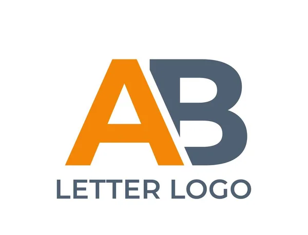 Bのロゴ 創造的なアルファベットのロゴタイプ ブランドアイデンティティデザインです 単純な形で分離されたベクトル画像 — ストックベクタ