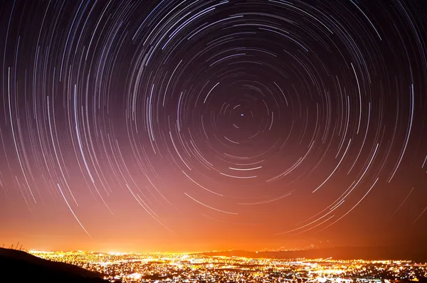 San Jose Star Trails — Stock Photo, Image