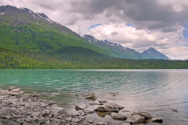 Bovenste trail lake — Stockfoto