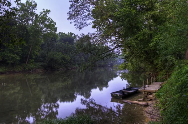 Alba sul fiume Meramec — Foto Stock