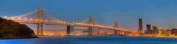 San Francisco Bay Bridge Panorama — Stockfoto