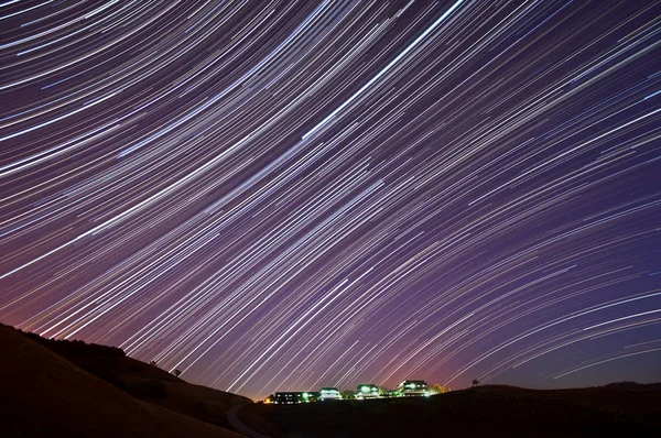 Исследовательский центр IBM Almaden Star Trails — стоковое фото