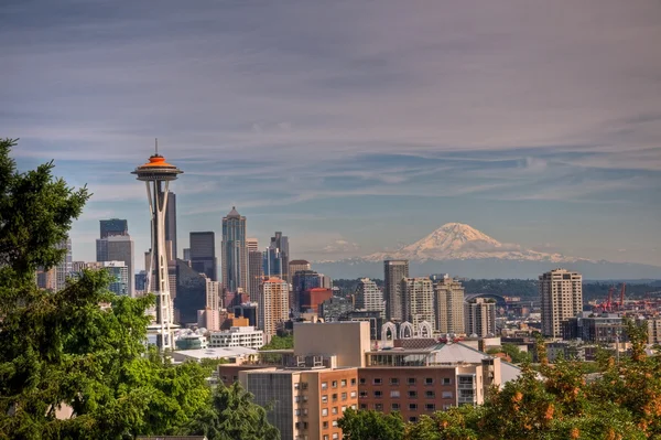 Seattle e Ranier — Fotografia de Stock