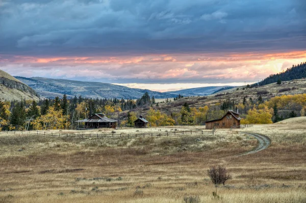 West Boulder Alba Foto Stock Royalty Free