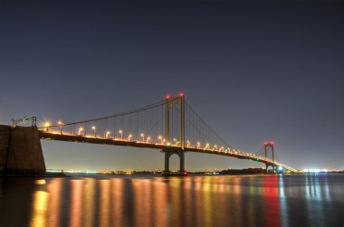 Bronx whitestone Köprüsü, gece