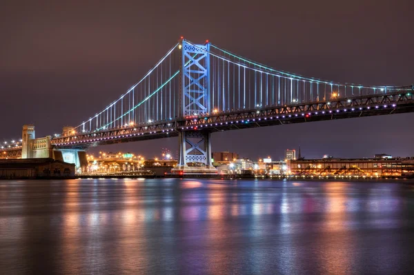 Ponte Ben Franklin, Philadelphia — Fotografia de Stock