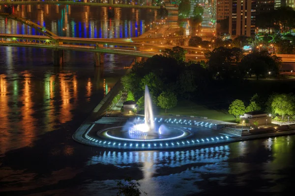 Point Fountain, Pittsburgh — Stock Photo, Image